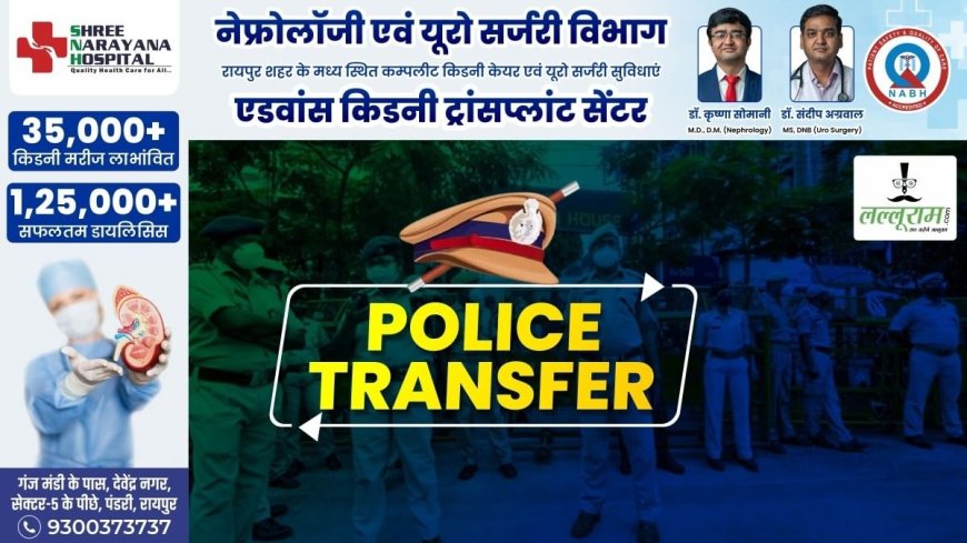 Police Transfer News : थाना प्रभारियों का तबादला, मारपीट का मामला सामने आने के बाद हटाए गए टीआई, SP ने जारी किया आदेश
