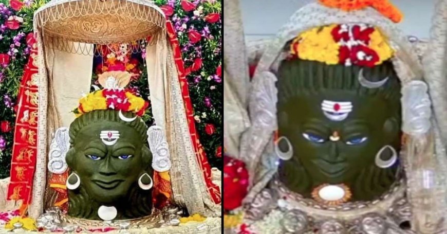 महाकाल के शिवलिंग से अचानक टूटकर गिरा भांग का मुखोटा: ज्योतिषाचार्य बोले- अप्राकृतिक घटना का संकेत, धर्म के ज्ञाता ने कही चौंका देने वाली बात