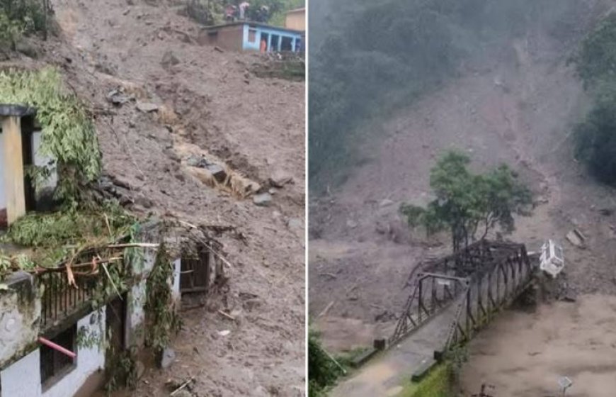 बूढ़ाकेदार क्षेत्र में भीषण आपदा: छेनागाढ़ में 8 लोग मलबे में फंसे होने की आशंका