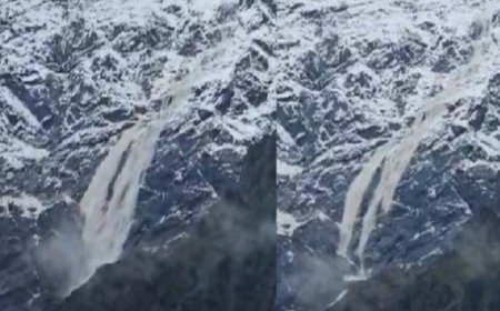 केदारनाथ में चौराबाड़ी ग्लेशियर में हिमस्खलन, भारी बर्फ नीचे गिरी