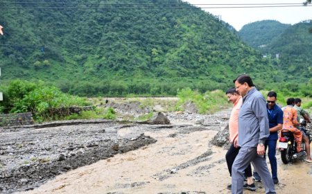 देहरादून में अतिवृष्टि के बाद सीएम धामी का निरीक्षण, राहत कार्य तेज करने के दिए निर्देश