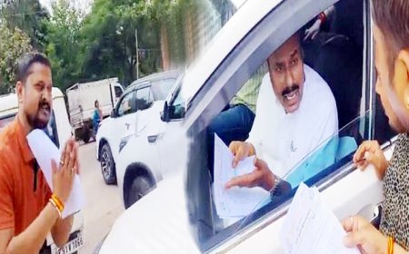 डिसलरी से उठती गंदी बदबू पर कांग्रेस का आंदोलन, केंद्रीय मंत्री से की मुलाकात