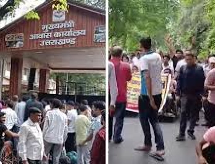 दिव्यांगों का मुख्यमंत्री आवास की ओर कूच, प्रदर्शन में कई लोग हिरासत में लिए गए