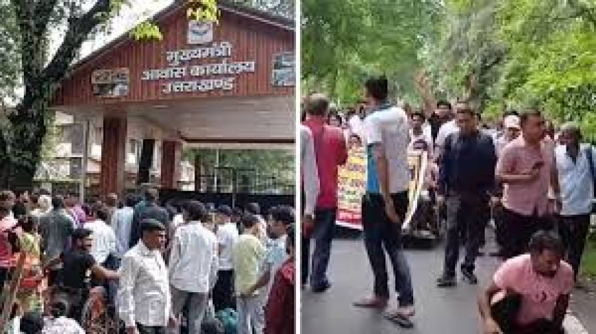 दिव्यांगों का मुख्यमंत्री आवास की ओर कूच, प्रदर्शन में कई लोग हिरासत में लिए गए