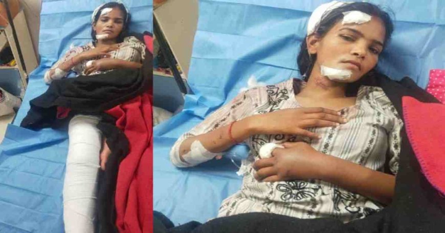 इंदिरा नगर में पति का बर्बर चेहरा, पत्नी पर किया हमला