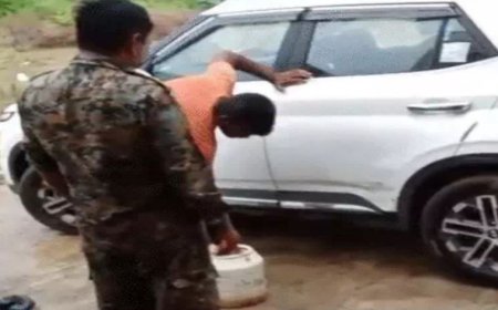 मध्य प्रदेश: दबोह थाने के बाहर घायल युवक की पुकार अनसुनी, पुलिसकर्मी वाहनों की सफाई में जुटे