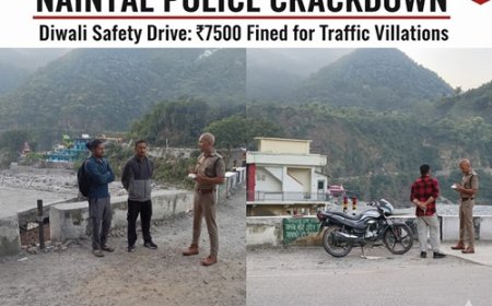 दीपावली से पहले खैरना पुलिस का एक्शन: 7500 रु. काटा चालान