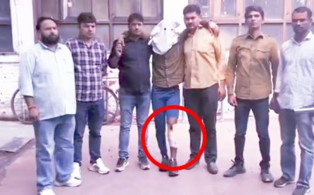 दिल्ली पुलिस पर बदमाश ने चलाईं ताबड़तोड़ गोलियां, किया गया एनकाउंटर ; लंगड़ाता नजर आया