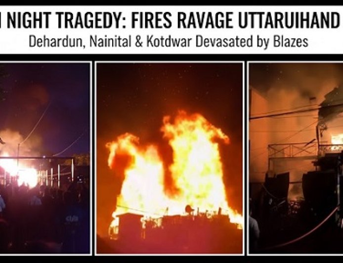 उत्तराखंड: दीपावाली की रात सड़कों पर अग्निकांड का कहर!