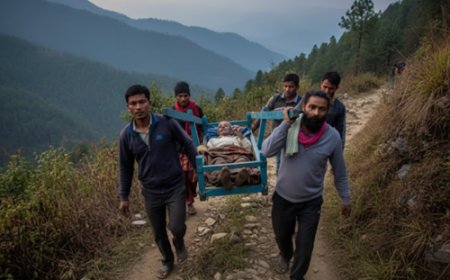 हृदय विदारक ! सड़क नहीं, डोली ही सहारा: कफलानी में थमा विकास