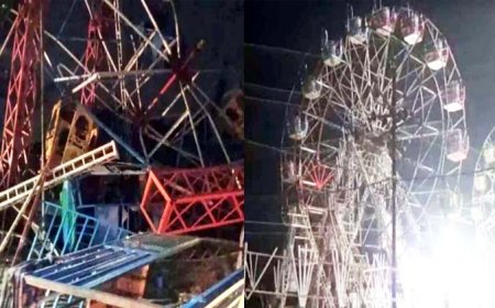 6 साल की बच्ची पर हवाई झूले का एक्सल टूटकर आ गिरा, बच्ची की गई जान