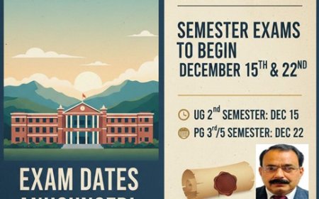 अल्मोड़ा विश्वविद्यालय ने घोषित की सेमेस्टर परीक्षाओं की तिथियां