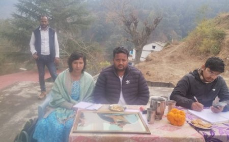 जिला पंचायत सदस्य ज्योति आर्या व ग्राम प्रधान भुवन चंद्र का भव्य स्वागत