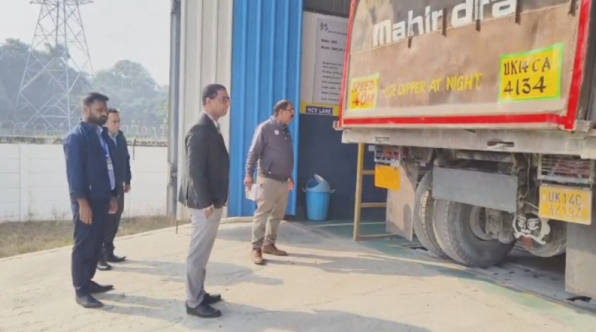 बहदराबाद ATS सेंटर पर परिवहन अधिकारीयों का कड़ा निरीक्षण।