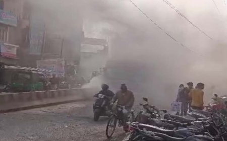 रेवाड़ी में इंसानियत की मिसाल, चलती बस में आग के बावजूद बची 50 यात्रियों की जान