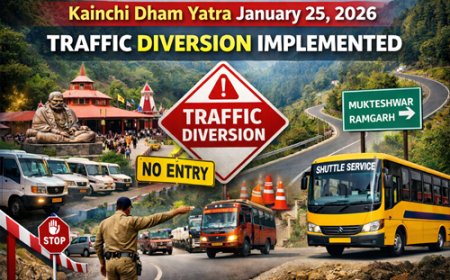 कैंची धाम यात्रा: 25 जनवरी को विशेष यातायात डायवर्जन व्यवस्था, जानिए हर बात