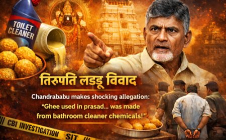 तिरुपति लड्डू, सनसनीखेज आरोप— प्रसाद में इस्तेमाल घी में बाथरूम क्लीनर!