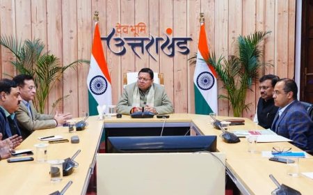 मुख्यमंत्री  पुष्कर सिंह धामी ने कानून व्यवस्था को लेकर उच्च स्तरीय बैठक ली