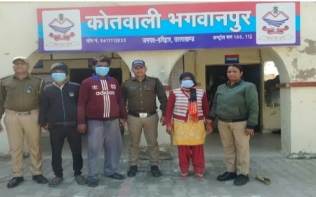 भगवानपुर में महंत हत्याकांड का सनसनीखेज खुलासा, दंपति गिरफ्तार