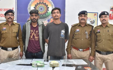 Crime News : नशे के कारोबार पर पुलिस का शिकंजा, 1650 अल्प्राजोलम टैबलेट के साथ 2 युवक गिरफ्तार