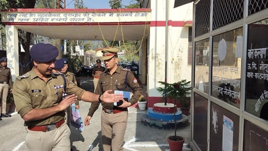 काठगोदाम थाने का अर्द्धवार्षिक निरीक्षण: CO हल्द्वानी ने जांची व्यवस्थाएं