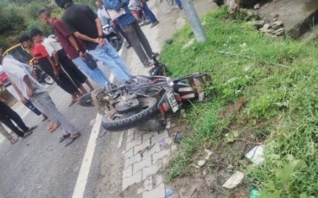 स्कॉर्पियो की टक्कर से बाइक सवार की मौत, परिवार में कोहराम