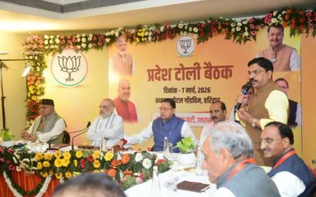 टोली बैठक मे शाह ने की संगठन के प्रमुख नेताओं से चर्चा, किया मार्गदर्शन