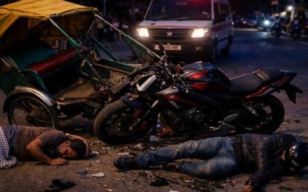 हल्द्वानी: बाइक की टक्कर से रिक्शा चालक की मौत, युवक गंभीर