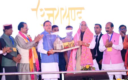 धामी बने ‘धुरंधर’, विकास की राह पर तेजी से बढ़ रहा उत्तराखंड : राजनाथ सिंह