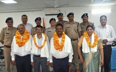 हल्द्वानी : सेवानिवृत्त हुए चार पुलिस अधिकारी व कार्मिक​