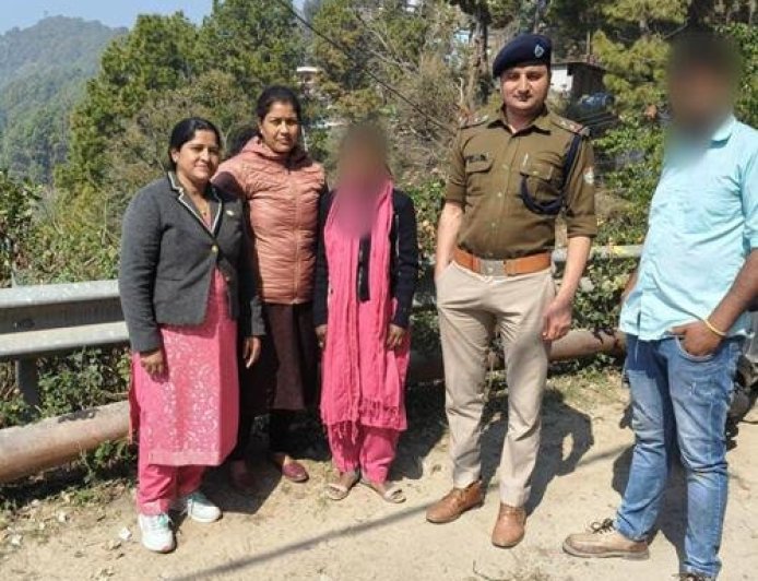 अल्मोड़ा में 14 वर्षीय गुमशुदा बालिका को बरामद करने में पुलिस की सफलता