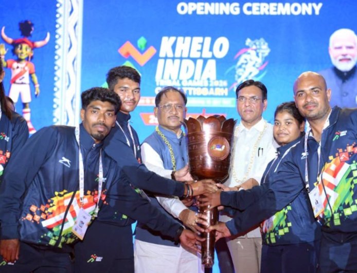 खेलो इंडिया ट्राइबल गेम्स 2026 का भव्य शुभारंभ: केंद्रीय मंत्री और मुख्यमंत्री ने किया उद्घाटन