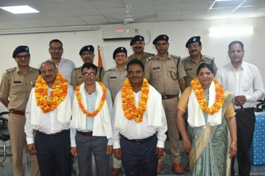 हल्द्वानी : सेवानिवृत्त हुए चार पुलिस अधिकारी व कार्मिक​