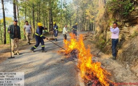 उत्तरी गौला रेंज के कपिलेश्वर में वनाग्नि सुरक्षा के प्रयासों की जानकारी