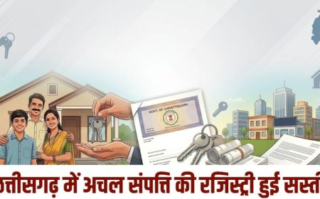 छत्तीसगढ़ सरकार की नई नीति: अचल संपत्ति रजिस्ट्री में मिली बड़ी राहत, 0.60% उपकर समाप्त