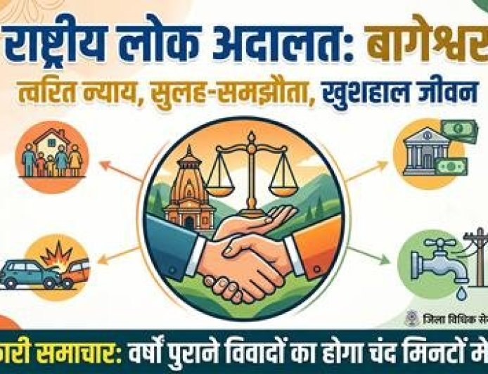 बागेश्वर में त्वरित न्याय का संकल्प: राष्ट्रीय लोक अदालत का आयोजन