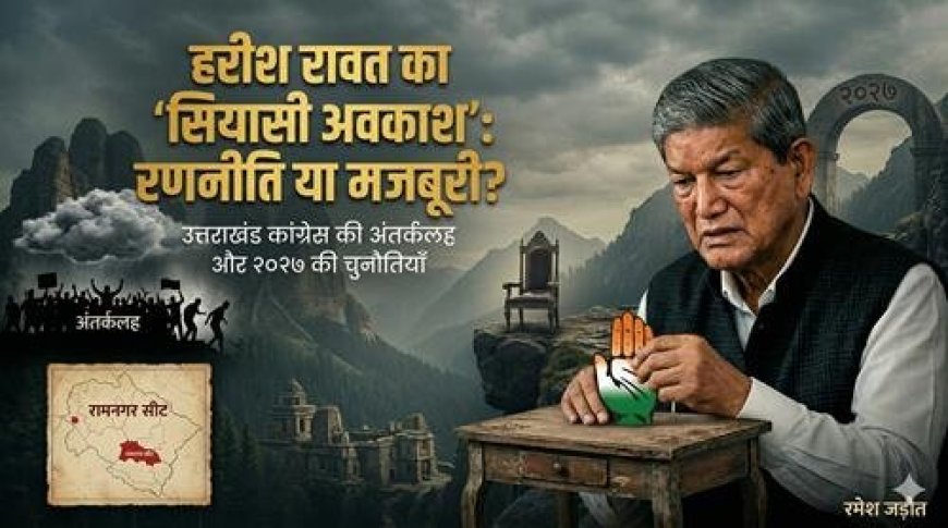 हरीश रावत का अचानक राजनीतिक अवकाश: एक रणनीति या मजबूरी का नतीजा?