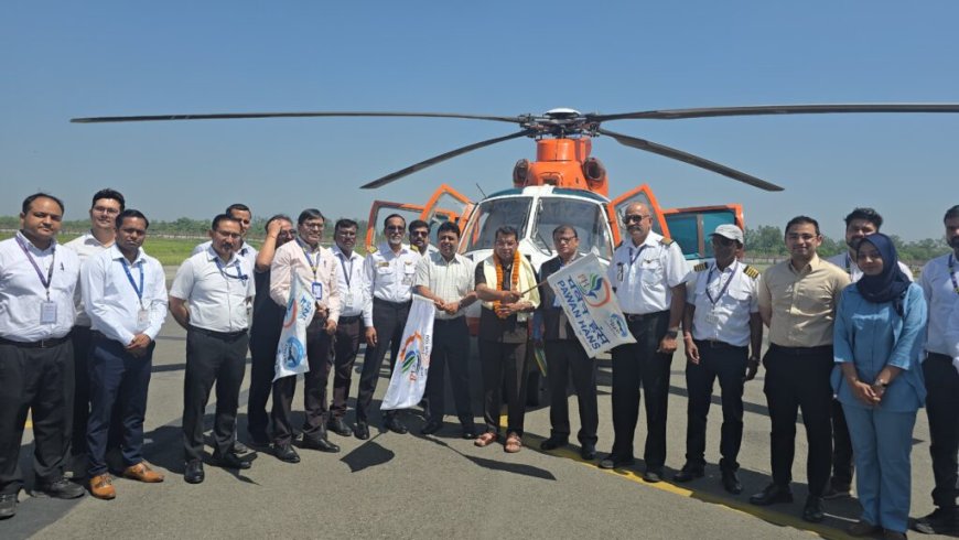 हेली सेवा: पंतनगर से नौकुचियाताल के लिए पहली उड़ान हुई रवाना