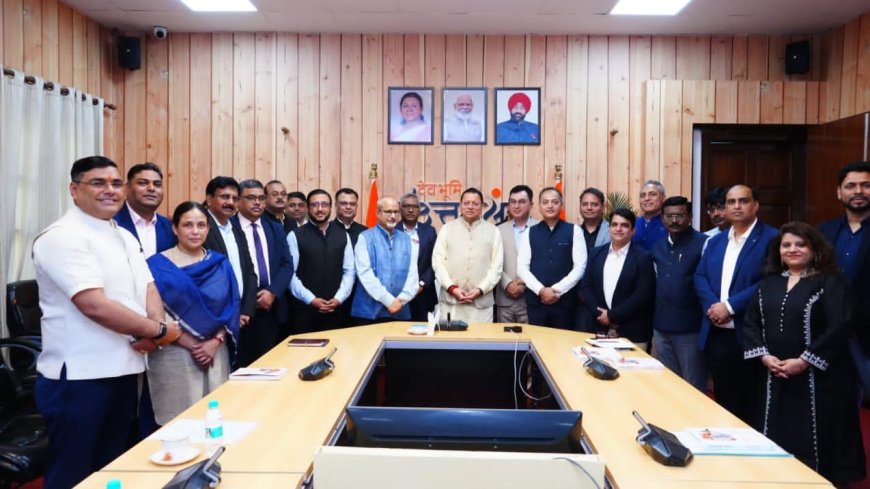 सीएम धामी ने इंडिया डिजिटल इंपॉवरमेंट मीट एंड अवॉर्ड आयोजकों से की भेंट