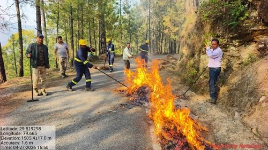 उत्तरी गौला रेंज के कपिलेश्वर में वनाग्नि सुरक्षा के प्रयासों की जानकारी