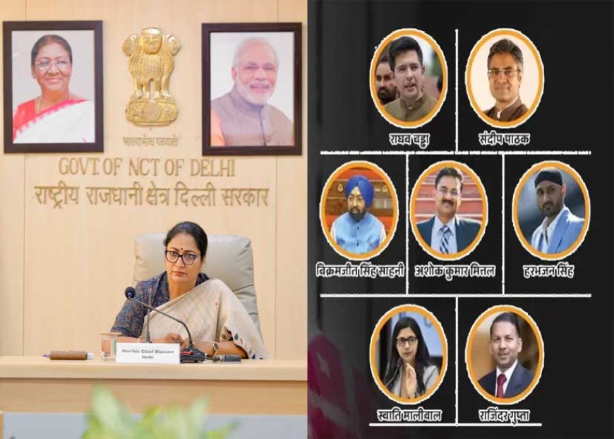 राघव चड्ढा और 7 सांसदों का बीजेपी में विलय: CM रेखा गुप्ता ने दी बधाई