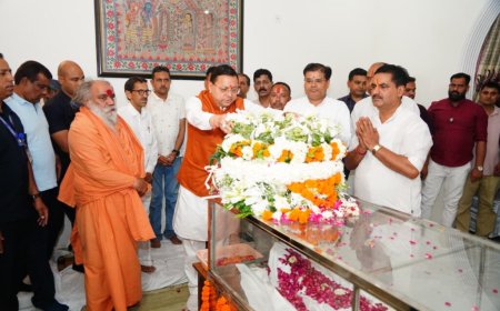 मुख्यमंत्री धामी ने स्वर्गीय मेजर जनरल भुवन चंद्र खण्डूरी को दी श्रद्धांजलि