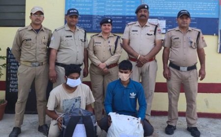 ऑपरेशन प्रहार: अल्मोड़ा में गांजे के साथ दो तस्कर गिरफ्तार