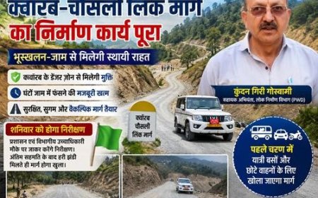 अल्मोड़ा-हल्द्वानी हाईवे पर क्वॉरब-चौसली लिंक मार्ग रविवार से यातायात के लिए खुलेगा