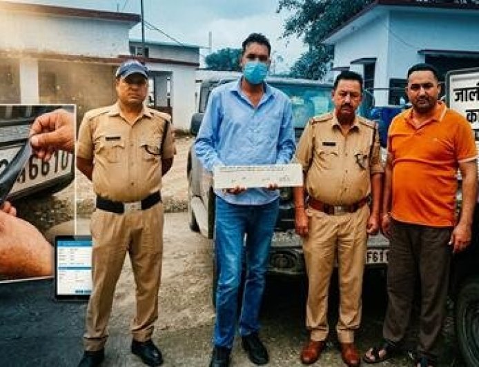नैनीताल में पुलिस ने पकड़ी फर्जी नंबर प्लेट वाली थार, ऑपरेशन प्रहार की सफल कार्रवाई