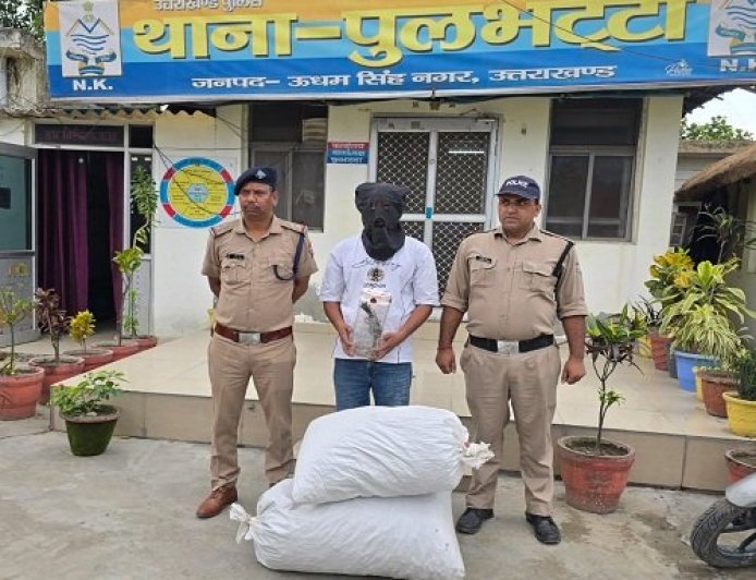 उधमसिंहनगर: 16.560 किग्रा डोडा, देशी तमंचा और 10 जिंदा कारतूस के साथ आरोपी गिरफ्तार