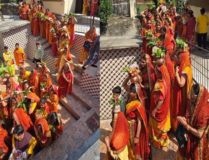 शिव महापुराण की गूंज: सुनारीधारा, थपलिया व खोल्टा में भक्तिभाव का आलम