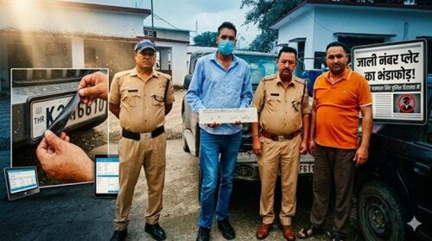 नैनीताल में पुलिस ने पकड़ी फर्जी नंबर प्लेट वाली थार, ऑपरेशन प्रहार की सफल कार्रवाई