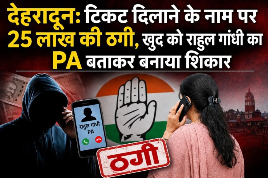 देहरादून में कांग्रेस टिकट दिलाने के नाम पर 25 लाख की धोखाधड़ी, आरोपी ने खुद को राहुल गांधी का PA बताया