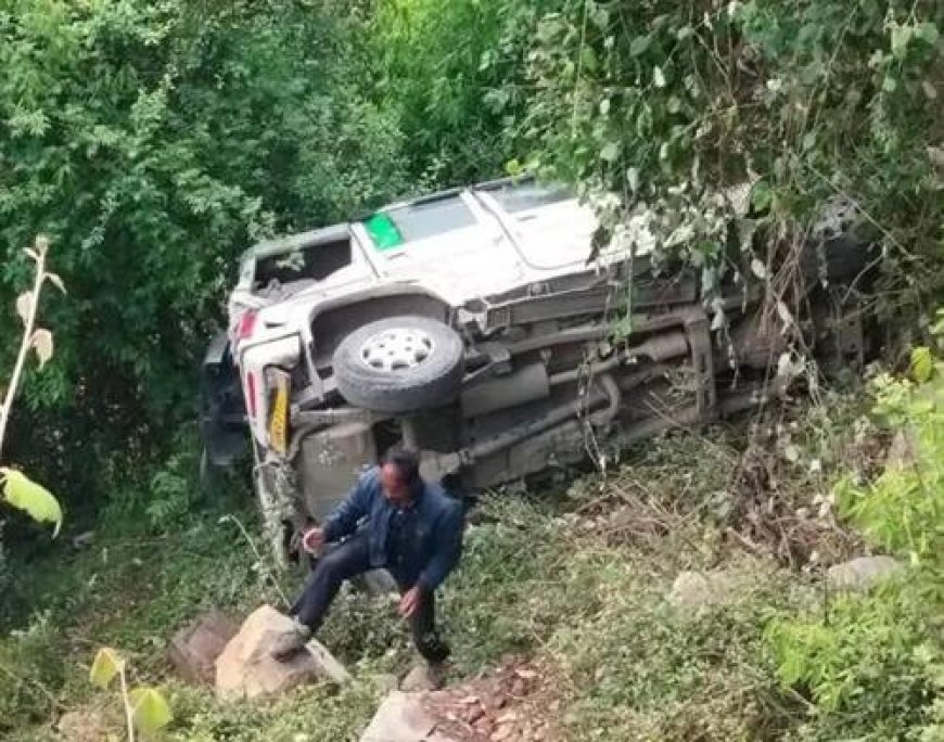 बागेश्वर में बोलेरो हादसा: जंगली सुअरों को बचाने के प्रयास में खाई में गिरी वाहन